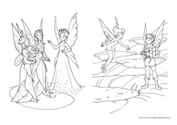 Tinker-Bell desenho para colorir 09 e 10