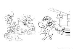 Tom e Jerry desenho para colorir 07 e 08