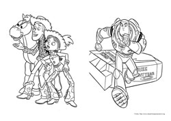 Toy Story desenho para colorir 03 e 04
