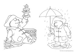 Um Urso Chamado Paddington desenho para colorir 06 e 07