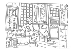Wallace e Gromit desenho para colorir 03