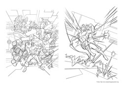 X-Men desenho para colorir 05 e 06