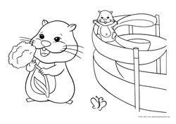 Zhu Zhu Pets desenho para colorir 08 e 09