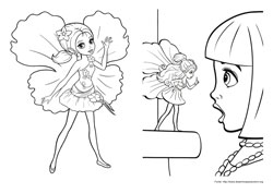 Barbie Polegarzinha - Pequena Polegar - Desenhos para Colorir