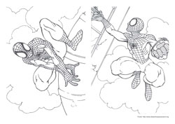 Homem Aranha - Desenho para Colorir