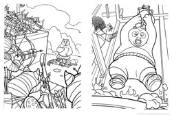 Desenhos do Kung Fu Panda 2 para colorir