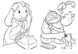 Desenhos para colorir de lilo e stitch 