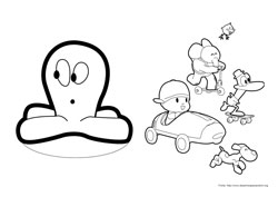 Desenho do Pocoyo para colorir