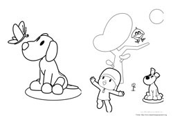 Desenhos do Pocoyo para Imprimir e Colorir