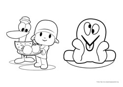 Desenhos para imprimir e colorir Pocoyo