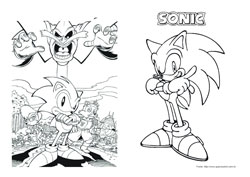 Desenhos do Sonic para Colorir