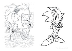 Desenhos para Pintar Sonic 2