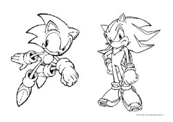 Super Sonic  Desenhos para Imprimir e Colorir